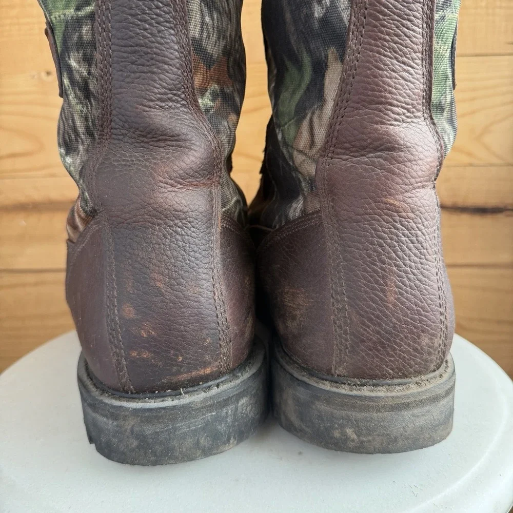 Cabela's Iron Ridge Leather GORE-TEX Boots 16D Camo‎ Winter Hiking Heavy Duty